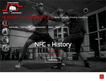Tablet Screenshot of nordischfightclub.com